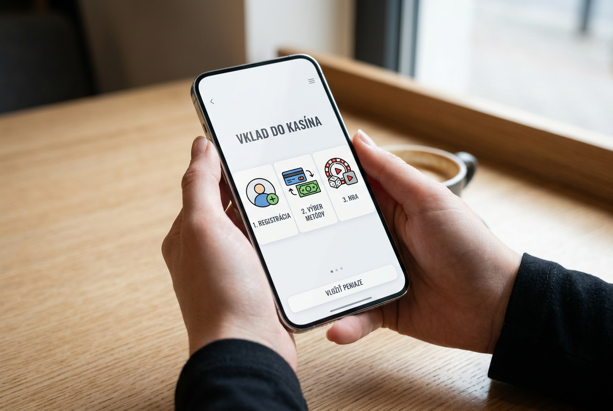 Infografika postupu vkladu 1 euro cez mobilný telefón